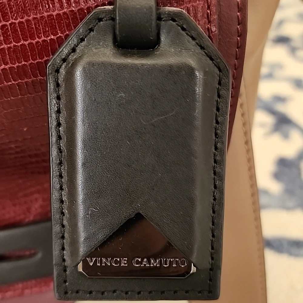 Vince Camuto Elegant Colorblock Leather Handbag NWOT